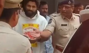 Allu Arjun detained in theatre stampede case in Hyderabad