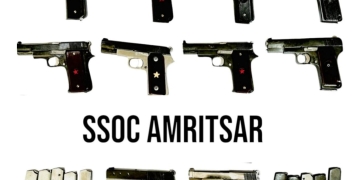 PUNJAB POLICE BUSTS ILLEGAL GUNRUNNING RACKET BACKED BY USA-BASED HANDLERS; TWO HELD WITH 10 PISTOLS