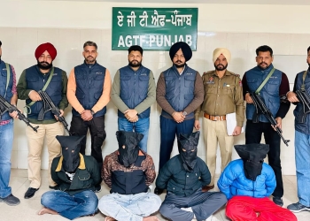 PUNJAB POLICE ARRESTS FOUR OPERATIVES OF CANADA-BASED TERRORIST ARSH DALLA; THREE PISTOLS RECOVERED