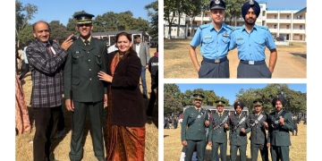 EIGHT YOUNG OFFICERS FROM PUNJAB COMMISSIONED INTO INDIAN ARMY & AIR FORCE