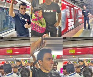 Sonu Sood travels in Mumbai Metro, interacts with fans