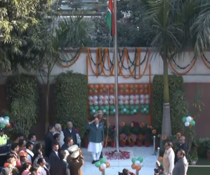 JP Nadda hoists national flag at BJP headquarters on Republic Day