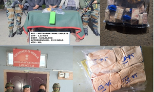 Drugs worth Rs 10.80 crore seized in Mizoram, 4 held