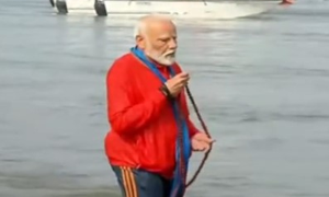 Maha Kumbh: PM Modi takes holy dip at Sangam