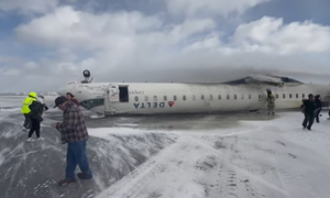All 80 onboard have miraculous escape as jet crashes, flips over in Toronto