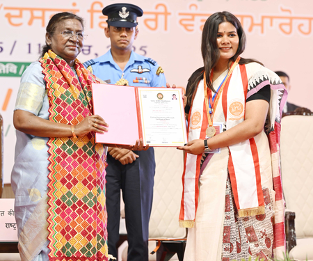 ‘Make five good things in life,’ President Murmu advises Punjab varsity students