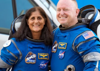 Stranded US astronauts return to Earth, after nine months in space