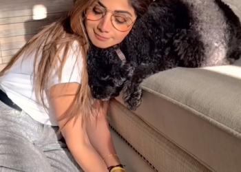 Shilpa Shetty showers love on her furry baby Truffle