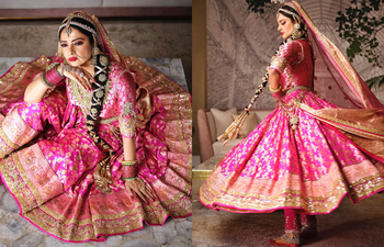 Rekha defies age with her timeless aura in Manish Malhotra’s exquisite pink lehenga