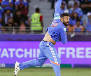 Champions Trophy: Chakaravarthy picks fifer as India beat New Zealand by 44 runs, set up semis clash with Australia