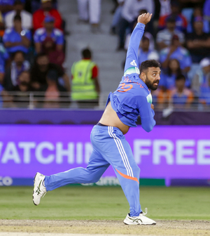 Champions Trophy: Chakaravarthy picks fifer as India beat New Zealand by 44 runs, set up semis clash with Australia
