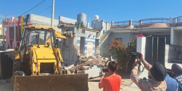 Yudh Nashian Virudh: Two illegal structures of drug traffickers demolished in Sangrur