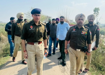 GANGSTER INJURED IN RETALIATORY FIRE WHILE TRYING TO FLEE POLICE CUSTODY IN DERA BASSI; PISTOL RECOVERED