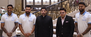 Hardik, Rohit, Suryakumar meet Dubai crown prince in Mumbai during business forum