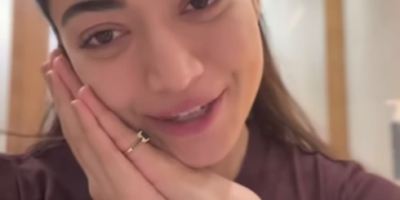 Rashmika shares positivity-filled video after shooting for entire night