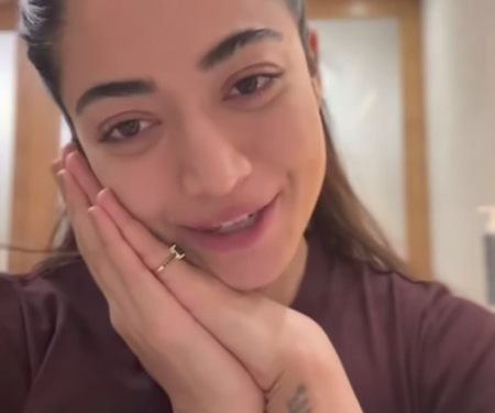 Rashmika shares positivity-filled video after shooting for entire night