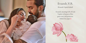 Athiya Shetty, KL Rahul name their ‘baby girl’ Evaarah