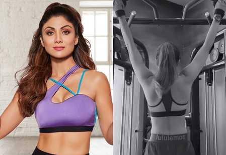 Shilpa Shetty shows strength and discipline with her Monday pull-ups routine