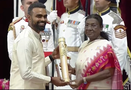 Hockey India congratulate PR Sreejesh on receiving the prestigious Padma Bhushan
