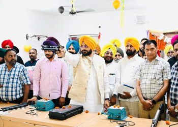 Punjab Sikhya Kranti- Cabinet Minister Tarunpreet Singh Sond inaugurates shooting range in government school