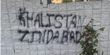 Gurdwara in Canada vandalised with pro-Khalistan graffiti