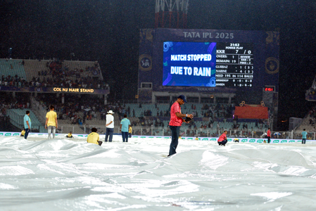 IPL 2025: Rain has final say as KKR, PBKS share points in abandoned clash at Eden Gardens