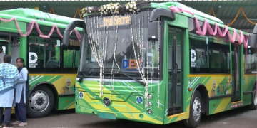 Delhi CM Rekha Gupta launches 400 electric buses
