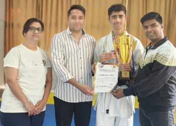 Gurugram boy Anarghya Abhishek strikes gold in Budokan International Karate C’ship in Dubai