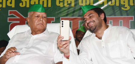 Lalu Prasad Yadav expels son Tej Pratap from RJD for six years for ‘immoral behaviour’ 