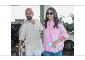 A day after quitting Test cricket, Virat visits Vrindavan with his wife Anushka