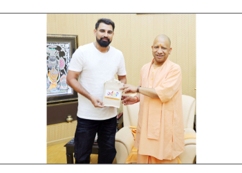India pacer Mohammed Shami meets Uttar Pradesh CM Yogi Adityanath in Lucknow