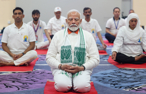 PM Modi calls on people to join International Yoga Day, praises Andhra govt’s YogAndhra Abhiyan