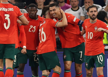 Ronaldo scores as Portugal sink hosts Germany in Nations League SF