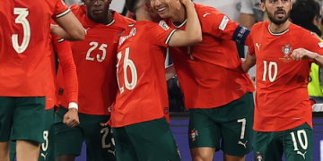 Ronaldo scores as Portugal sink hosts Germany in Nations League SF