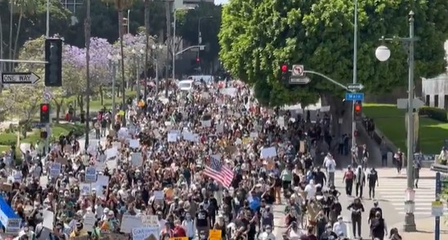 About 700 US Marines being mobilised in response to Los Angeles protests
