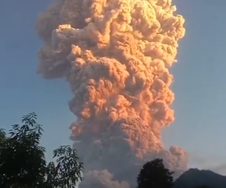 Air India flight from Delhi to Bali returns safely amid massive volcano eruption