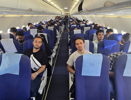 Flight carrying 110 Indian citizens evacuated from Iran arrives in Delhi