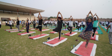 11th International Yoga Day Celebrated at Shaheed Bhagat Singh Multipurpose Stadium, Fazilka under CM di Yogshala