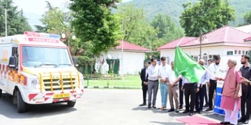 J&K L-G flags off fleet of ambulances for hospitals in Ramban, Anantnag