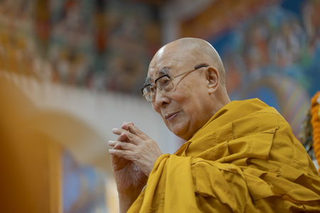 Braving heavy monsoon rain, thick fog, people attend Dalai Lama’s 90th birthday celebrations
