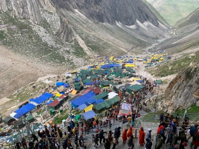 Amarnath Yatra suspended today, no convoy movement from Jammu