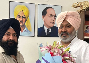 Jasvir Singh Garhi meets Finance Minister Advocate Harpal Singh Cheema