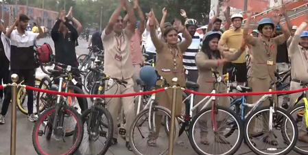Special edition of ‘Fit India-Sundays on Cycle’ held at JLN Stadium today
