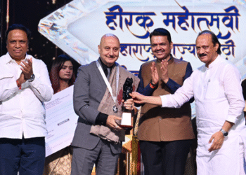 Anupam Kher feels ‘deeply humbled’ as he receives Raj Kapoor Lifetime Achievement Award