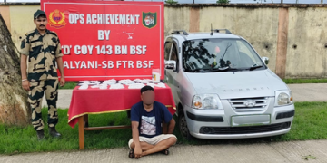 BSF arrests smuggler, seizes 27 kg silver from fuel tank of car
