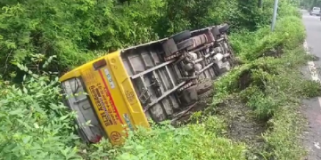 Over dozen children injured as school bus carrying 40 falls into gorge in U’khand’s Haldwani