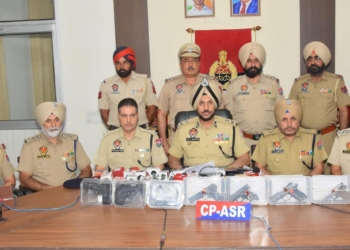 BIG BLOW TO CROSS-BORDER ARMS SMUGGLING NETWORK; JUVENILE AMONG FOUR HELD WITH 7 PISTOLS IN AMRITSAR