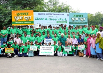 MC Chandigarh leads by example with plogging drive at New Lake, Sector 42