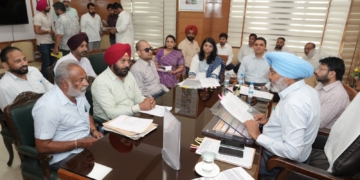 Finance Minister Harpal Singh Cheema Engages with Employee Unions to Address Concerns