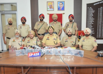 CROSS BORDER ARMS SMUGGLING NETWORK BUSTED IN AMRITSAR; FOUR HELD WITH 7 PISTOLS